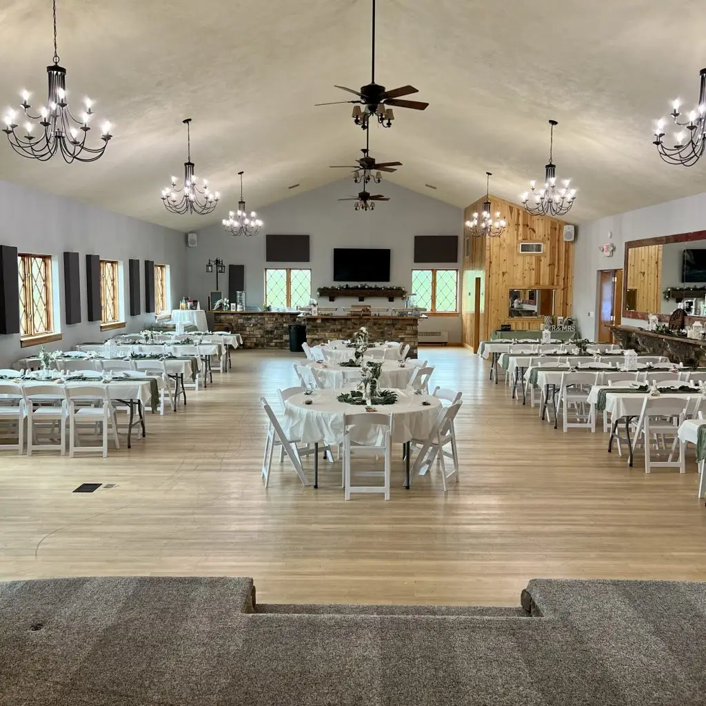 Sanctuary view from Stage from Sage Colored Reception